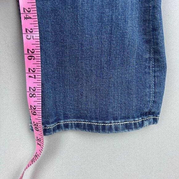 Miss Me Signature Boot Jeans Womens 27 Blue Five Pocket Zip Fly Button Closure - Picture 7 of 10